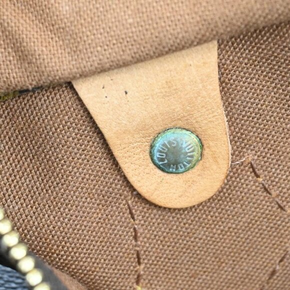 LOUIS VUITTON Speedy 40 Travel Hand Bag Monogram Leather Brown - Picture 8 of 14
